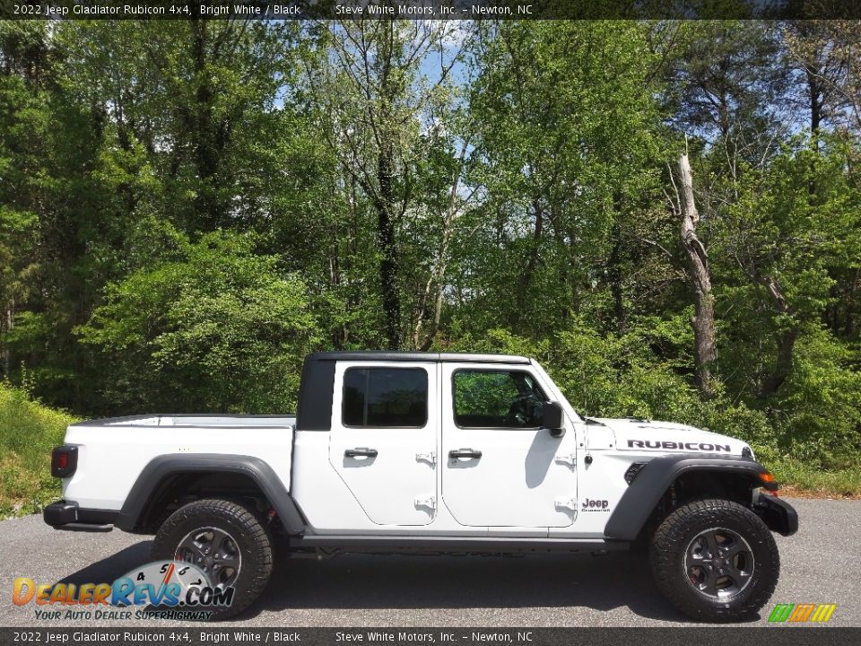 2022 Jeep Gladiator Rubicon 4x4 Bright White / Black Photo #5