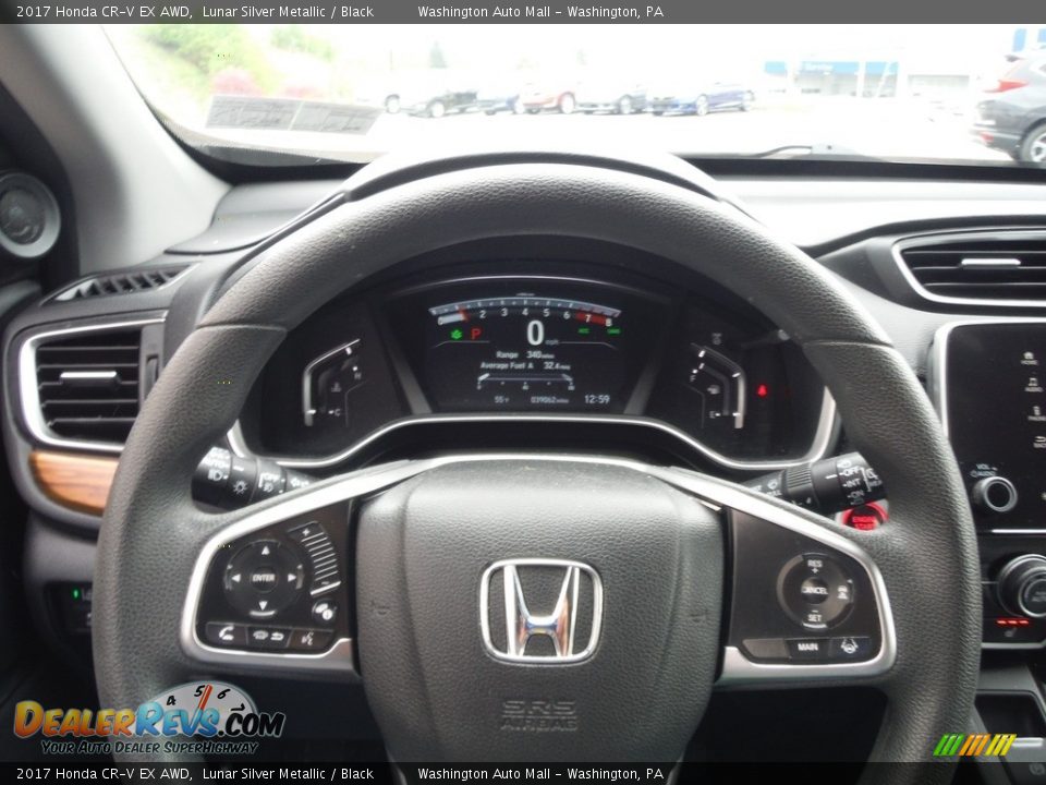 2017 Honda CR-V EX AWD Lunar Silver Metallic / Black Photo #28