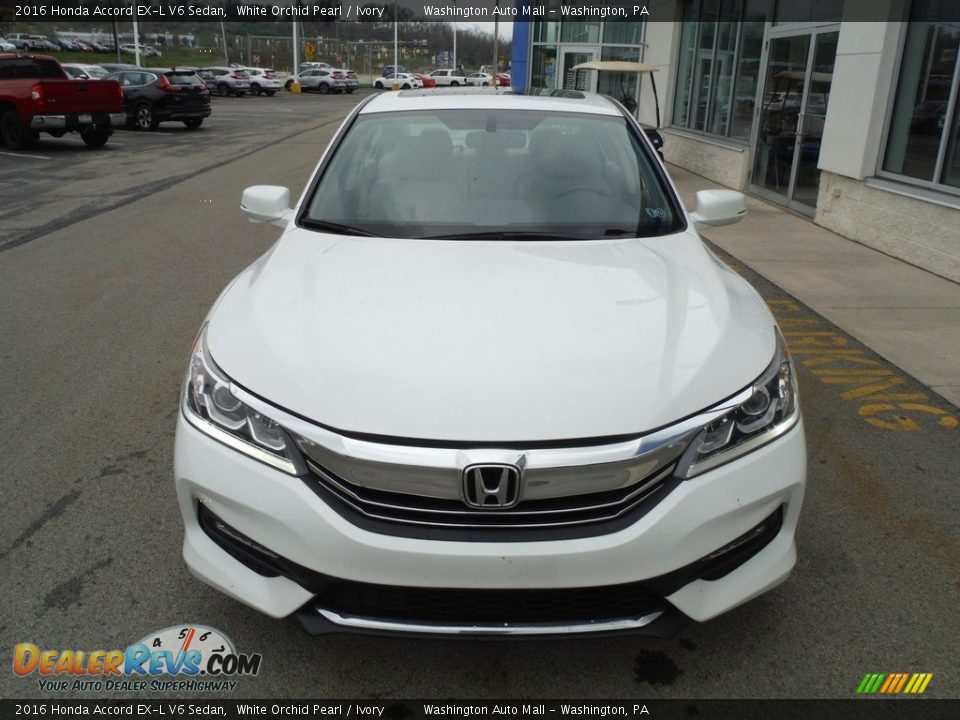 2016 Honda Accord EX-L V6 Sedan White Orchid Pearl / Ivory Photo #5