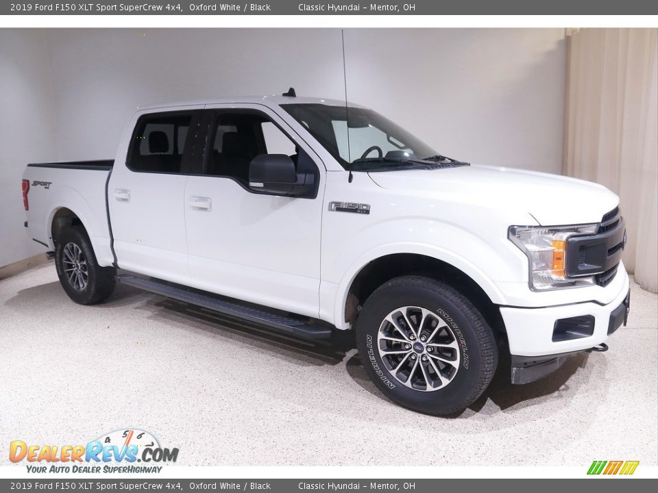 2019 Ford F150 XLT Sport SuperCrew 4x4 Oxford White / Black Photo #1