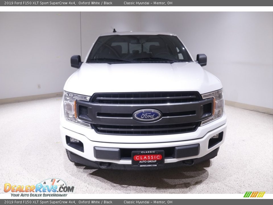 2019 Ford F150 XLT Sport SuperCrew 4x4 Oxford White / Black Photo #2