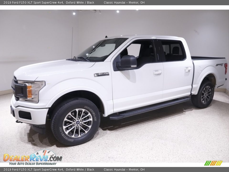 2019 Ford F150 XLT Sport SuperCrew 4x4 Oxford White / Black Photo #3