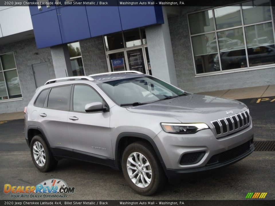 2020 Jeep Cherokee Latitude 4x4 Billet Silver Metallic / Black Photo #1