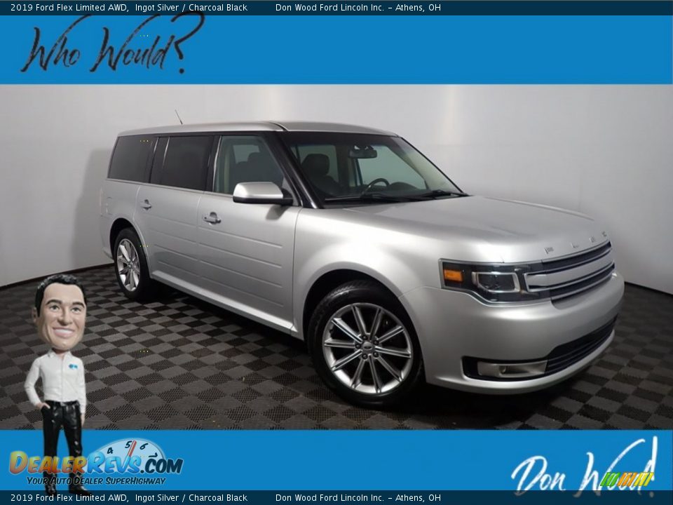 2019 Ford Flex Limited AWD Ingot Silver / Charcoal Black Photo #1