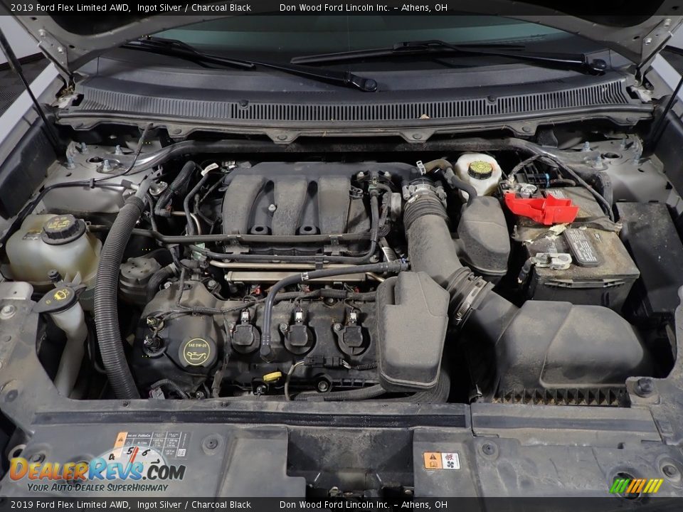 2019 Ford Flex Limited AWD Ingot Silver / Charcoal Black Photo #8
