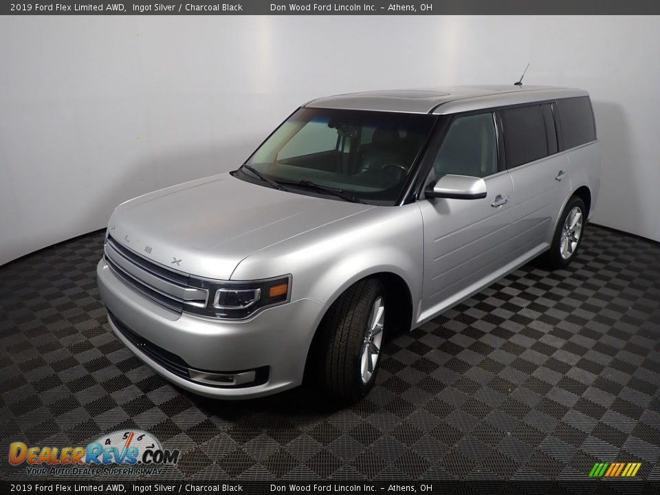 2019 Ford Flex Limited AWD Ingot Silver / Charcoal Black Photo #10