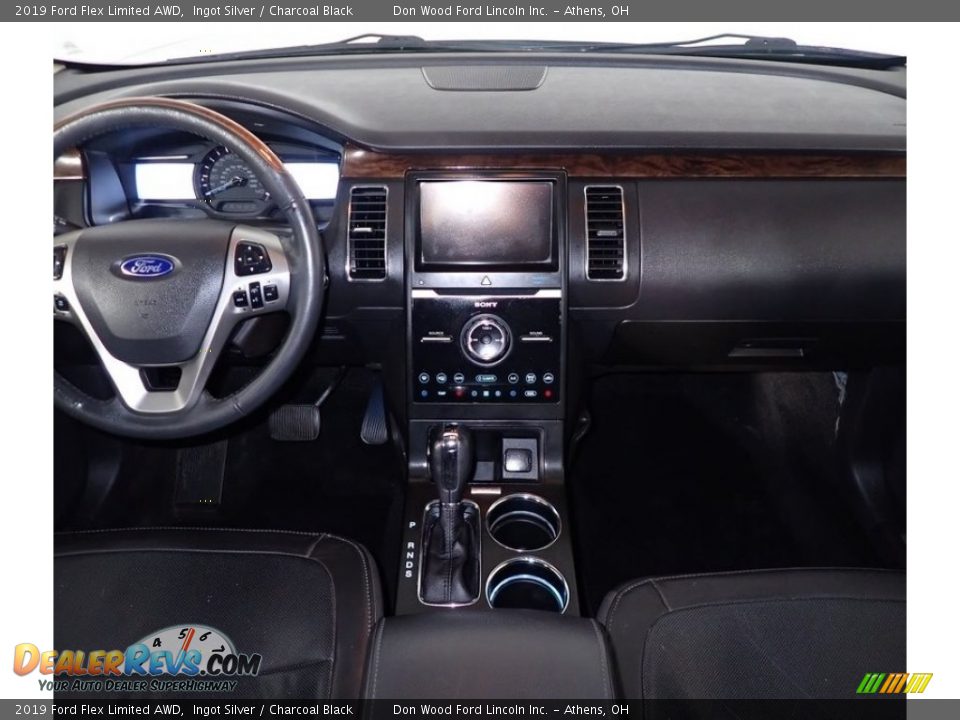 2019 Ford Flex Limited AWD Ingot Silver / Charcoal Black Photo #27
