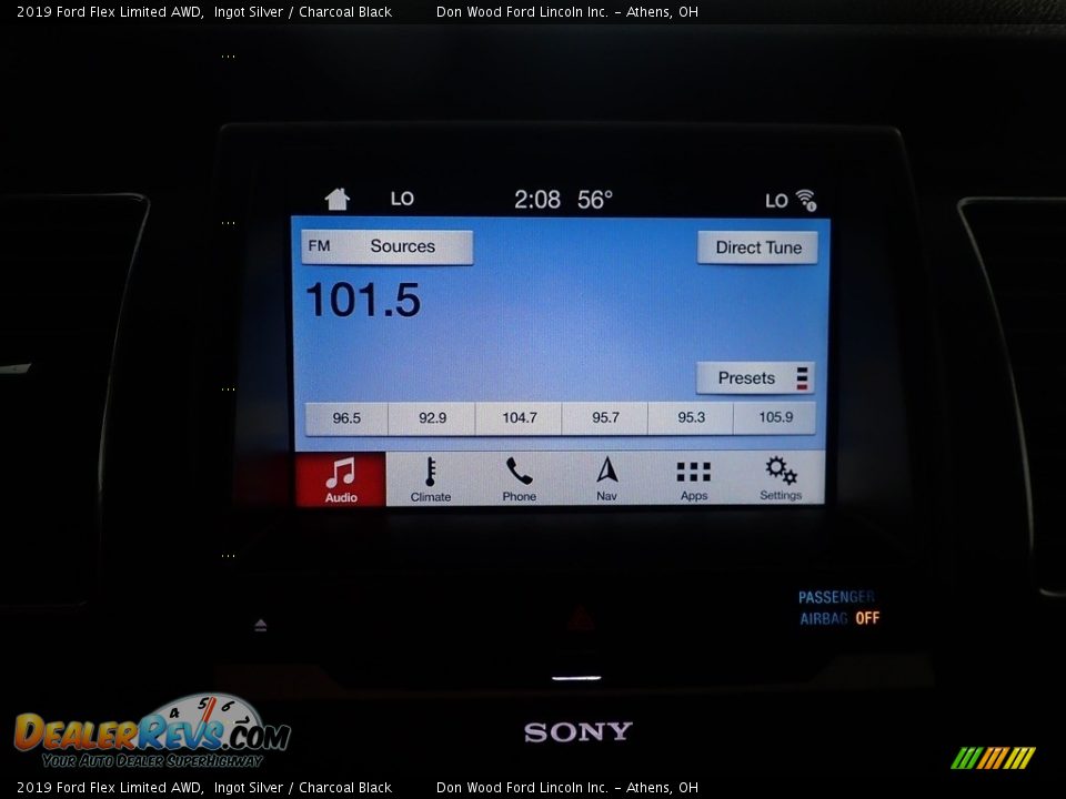 2019 Ford Flex Limited AWD Ingot Silver / Charcoal Black Photo #28