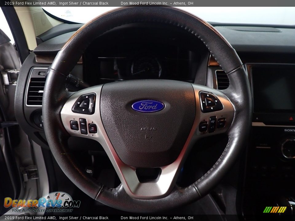 2019 Ford Flex Limited AWD Ingot Silver / Charcoal Black Photo #29