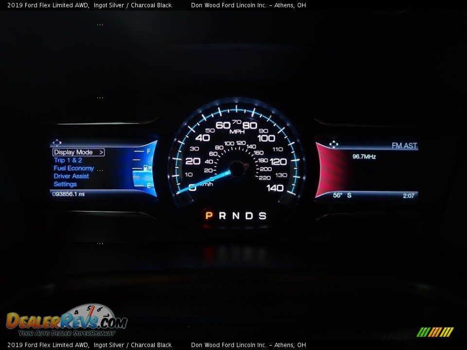 2019 Ford Flex Limited AWD Ingot Silver / Charcoal Black Photo #30