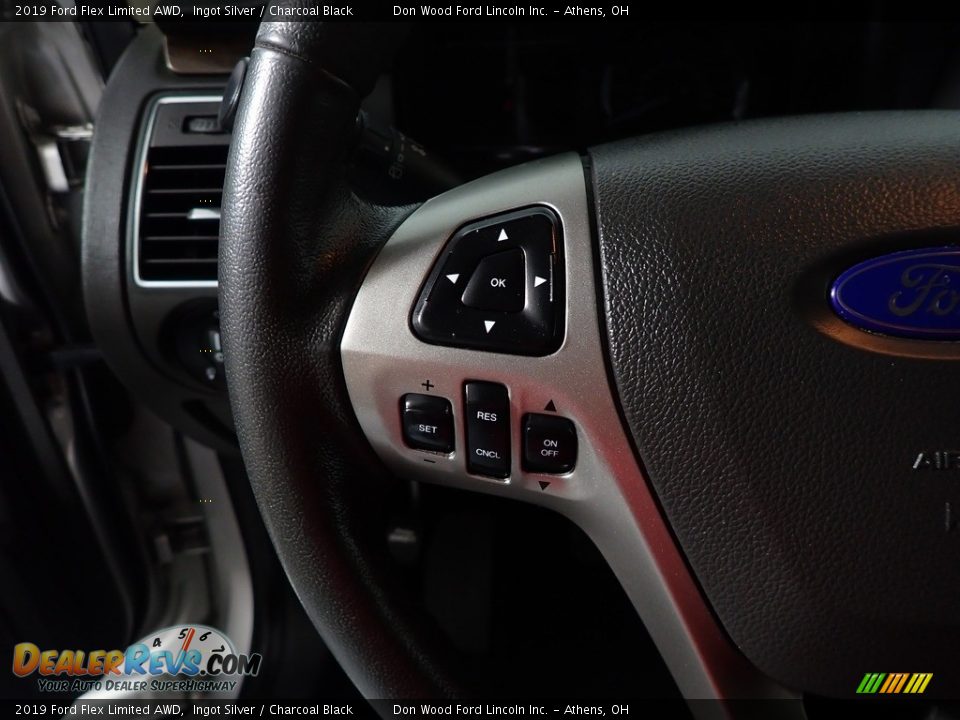 2019 Ford Flex Limited AWD Ingot Silver / Charcoal Black Photo #31