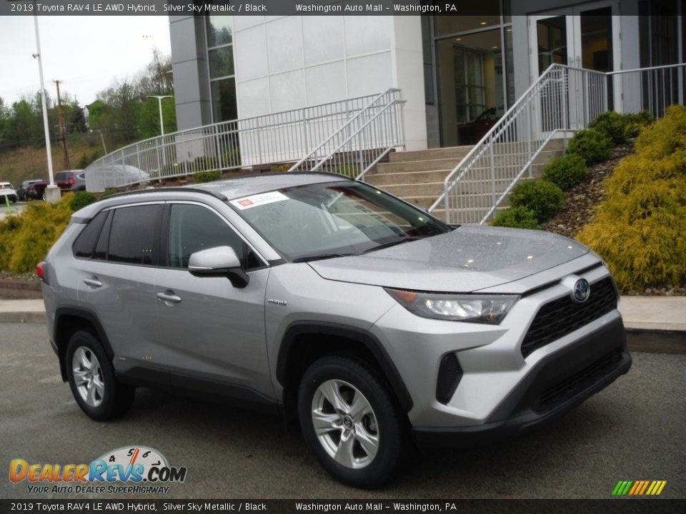 2019 Toyota RAV4 LE AWD Hybrid Silver Sky Metallic / Black Photo #1