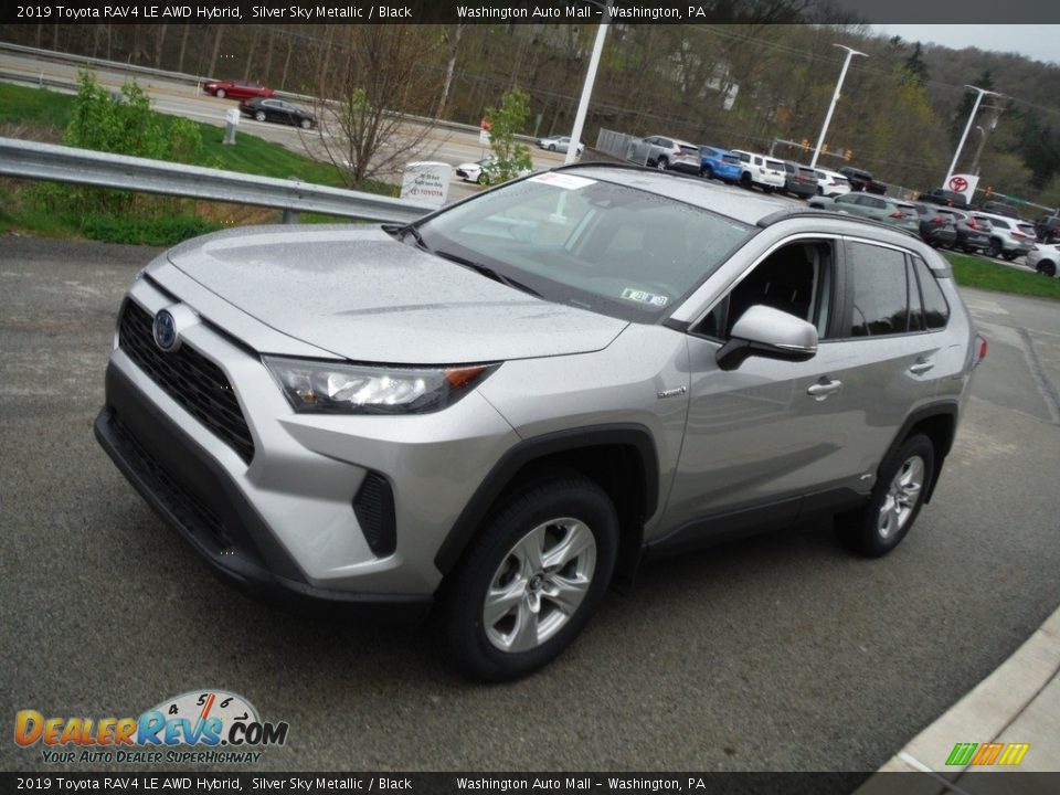 2019 Toyota RAV4 LE AWD Hybrid Silver Sky Metallic / Black Photo #12