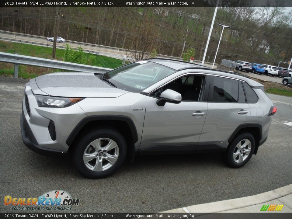 2019 Toyota RAV4 LE AWD Hybrid Silver Sky Metallic / Black Photo #13