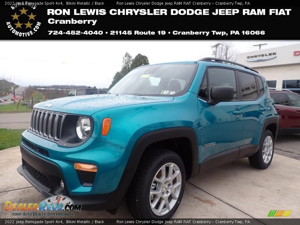 2022 Jeep Renegade Sport 4x4 Bikini Metallic / Black Photo #1