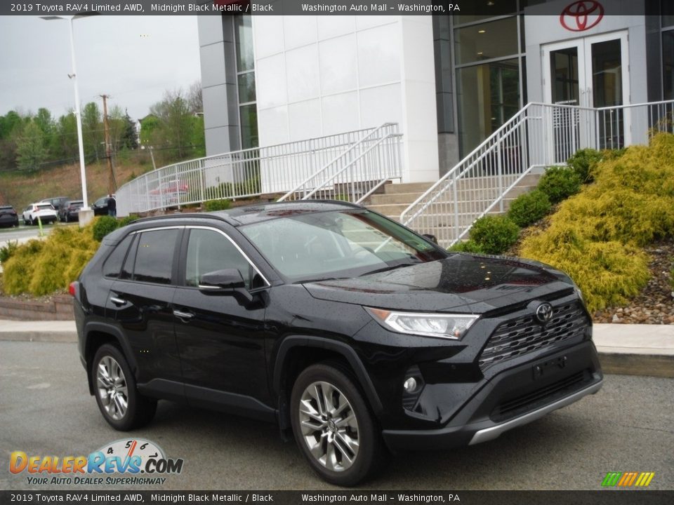 2019 Toyota RAV4 Limited AWD Midnight Black Metallic / Black Photo #1