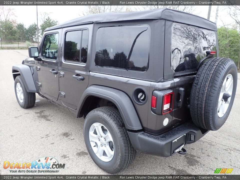 2022 Jeep Wrangler Unlimited Sport 4x4 Granite Crystal Metallic / Black Photo #3