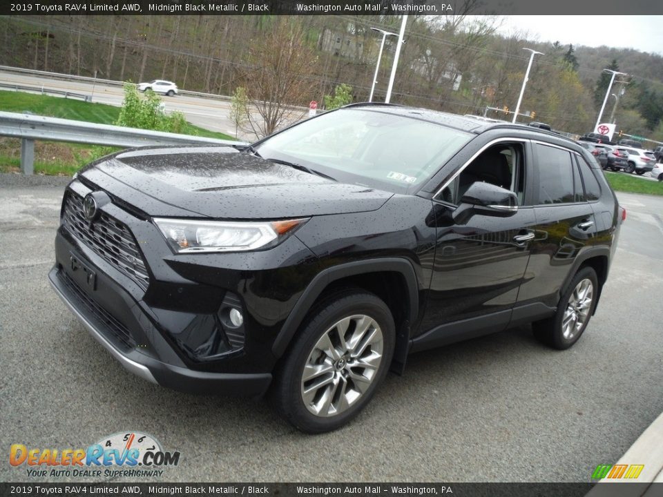 2019 Toyota RAV4 Limited AWD Midnight Black Metallic / Black Photo #14