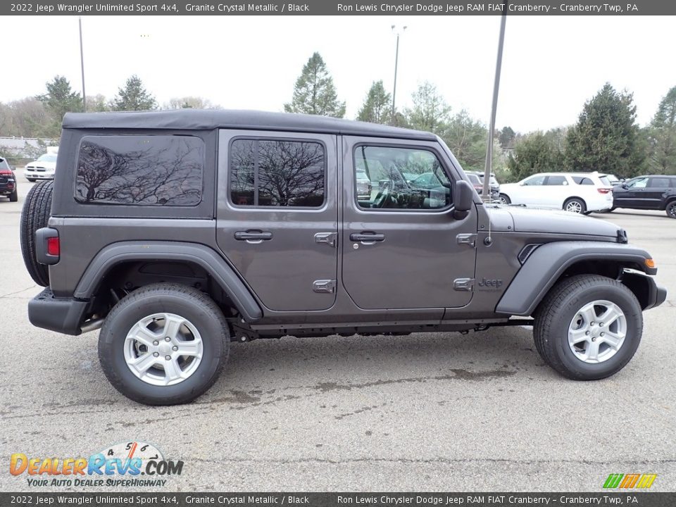 2022 Jeep Wrangler Unlimited Sport 4x4 Granite Crystal Metallic / Black Photo #6