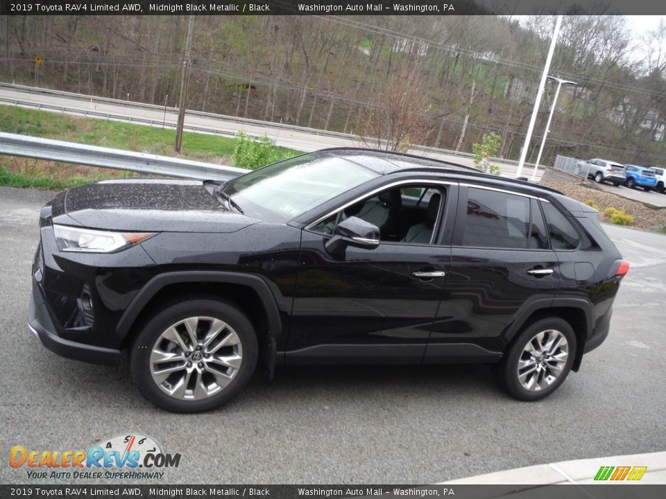 2019 Toyota RAV4 Limited AWD Midnight Black Metallic / Black Photo #15