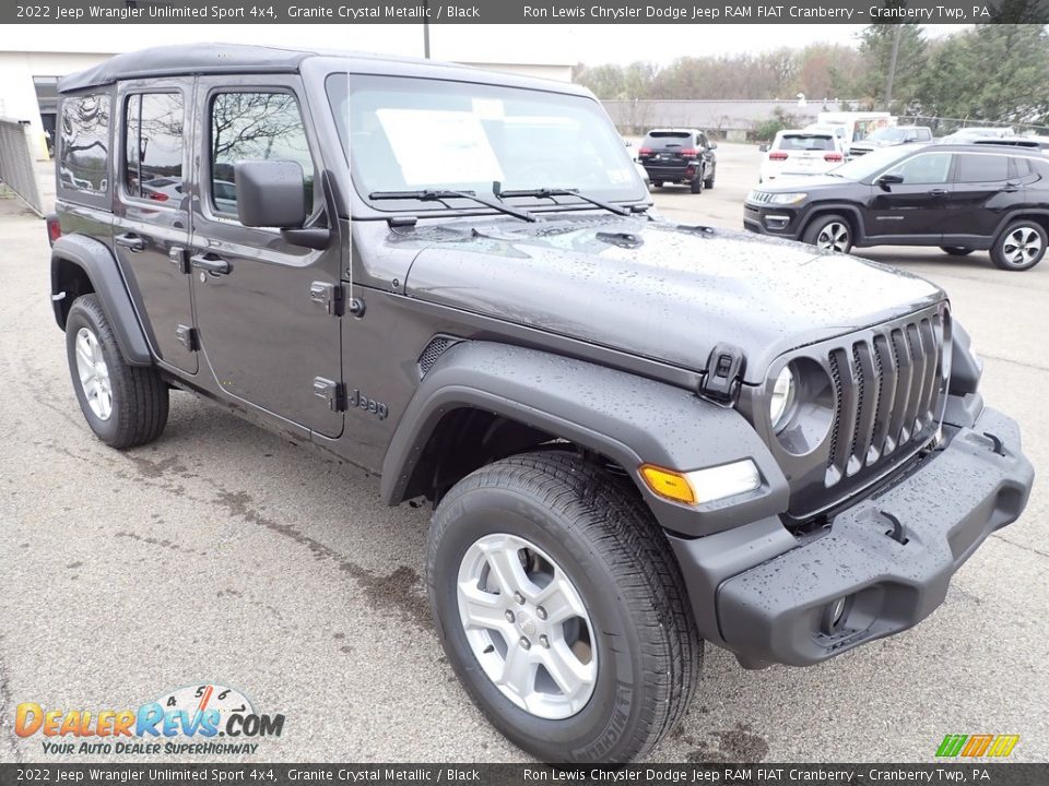 2022 Jeep Wrangler Unlimited Sport 4x4 Granite Crystal Metallic / Black Photo #7