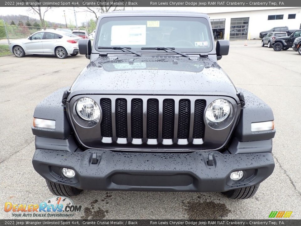 2022 Jeep Wrangler Unlimited Sport 4x4 Granite Crystal Metallic / Black Photo #8