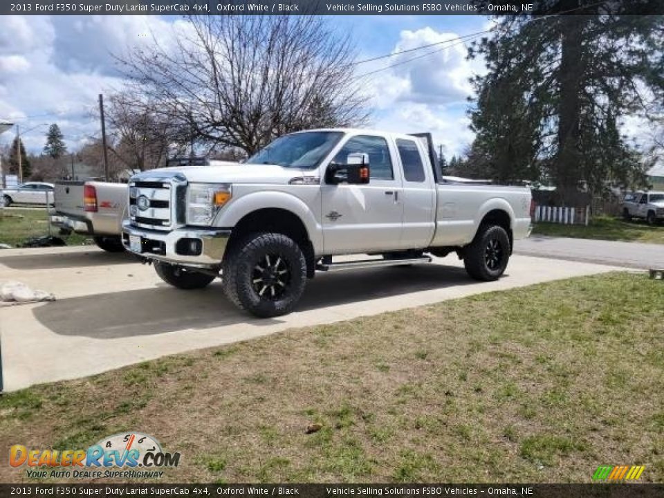 2013 Ford F350 Super Duty Lariat SuperCab 4x4 Oxford White / Black Photo #1