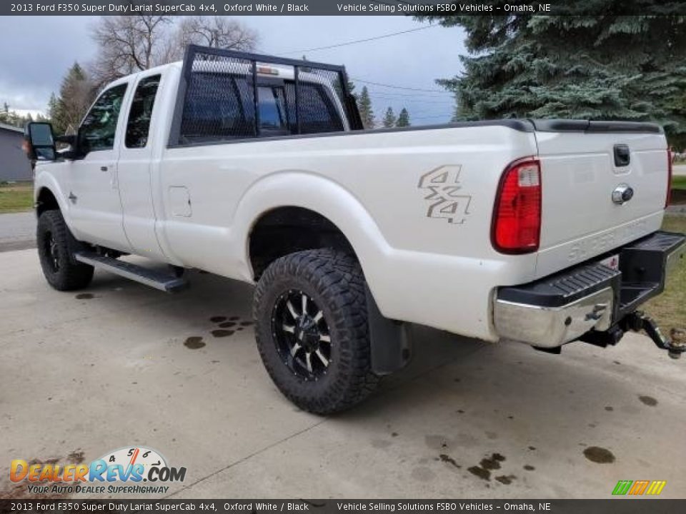 2013 Ford F350 Super Duty Lariat SuperCab 4x4 Oxford White / Black Photo #4