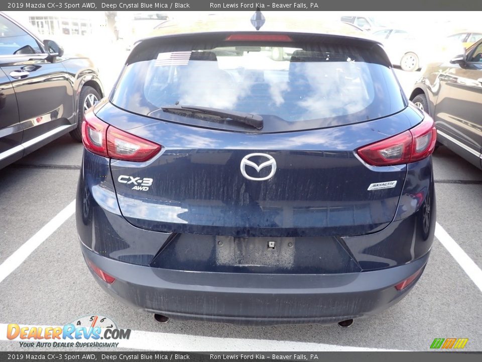 2019 Mazda CX-3 Sport AWD Deep Crystal Blue Mica / Black Photo #3