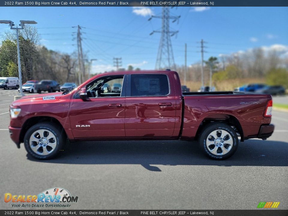 2022 Ram 1500 Big Horn Crew Cab 4x4 Delmonico Red Pearl / Black Photo #4