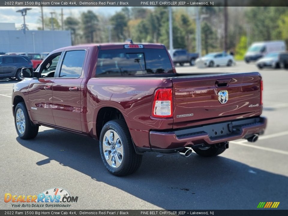 2022 Ram 1500 Big Horn Crew Cab 4x4 Delmonico Red Pearl / Black Photo #6