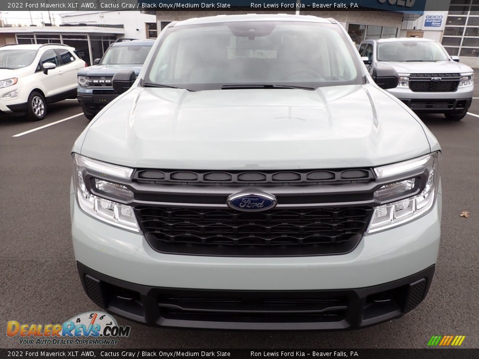 2022 Ford Maverick XLT AWD Cactus Gray / Black Onyx/Medium Dark Slate Photo #3