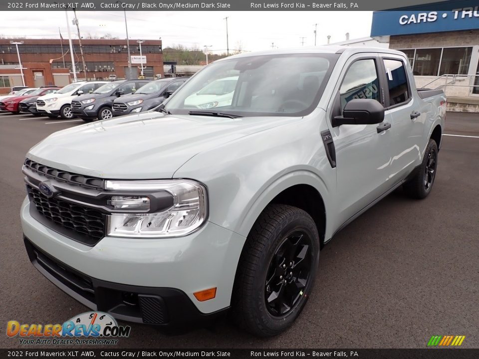 2022 Ford Maverick XLT AWD Cactus Gray / Black Onyx/Medium Dark Slate Photo #4