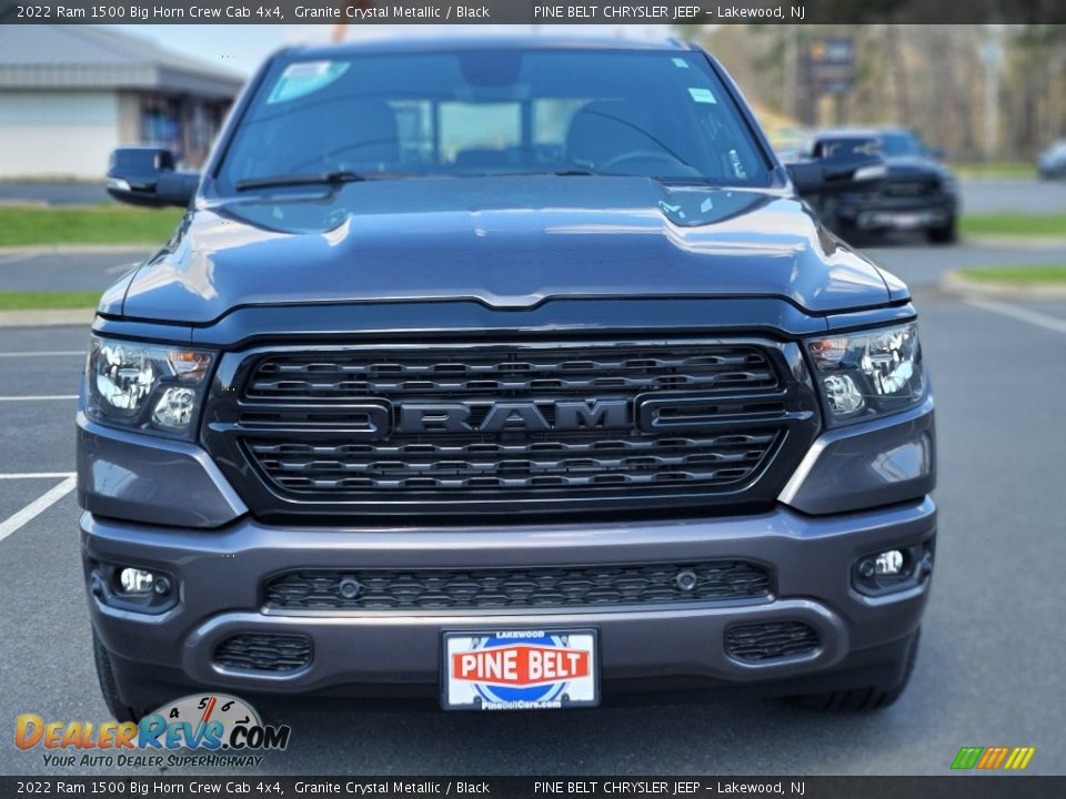 2022 Ram 1500 Big Horn Crew Cab 4x4 Granite Crystal Metallic / Black Photo #3