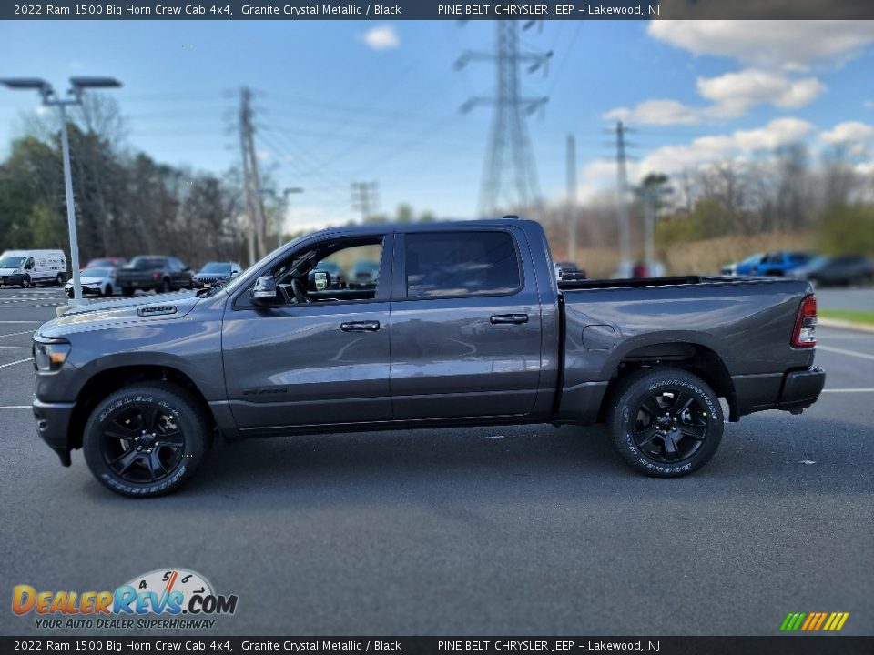 2022 Ram 1500 Big Horn Crew Cab 4x4 Granite Crystal Metallic / Black Photo #4