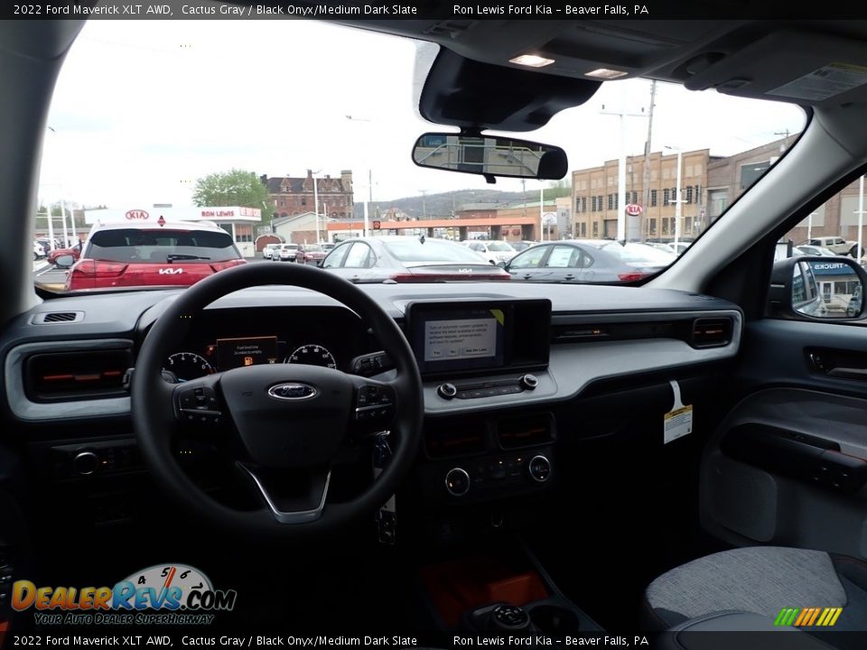 2022 Ford Maverick XLT AWD Cactus Gray / Black Onyx/Medium Dark Slate Photo #14