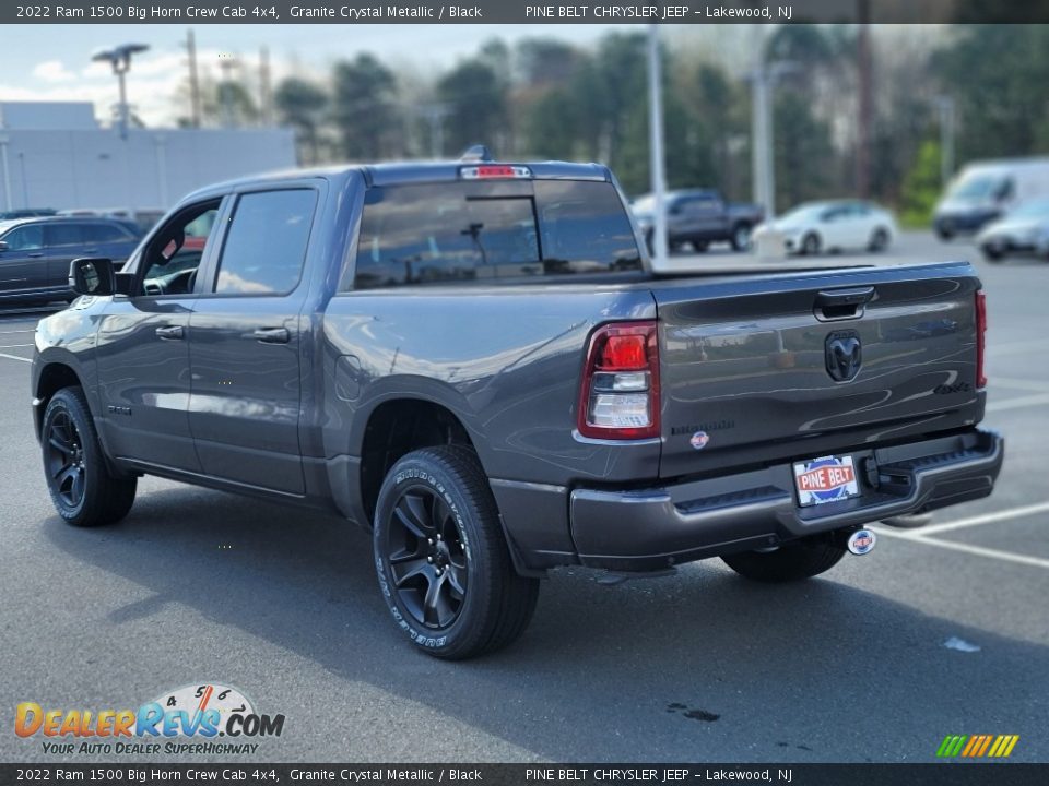 2022 Ram 1500 Big Horn Crew Cab 4x4 Granite Crystal Metallic / Black Photo #6