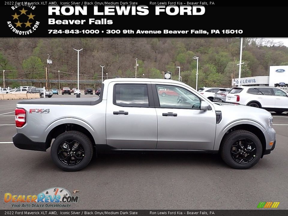 2022 Ford Maverick XLT AWD Iconic Silver / Black Onyx/Medium Dark Slate Photo #1