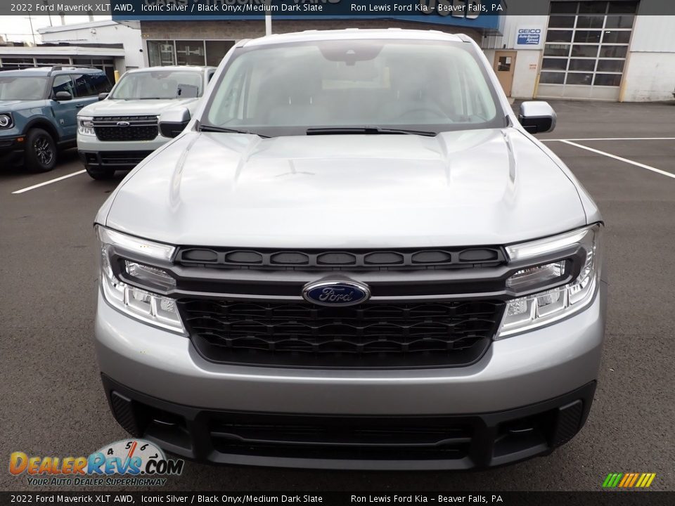 2022 Ford Maverick XLT AWD Iconic Silver / Black Onyx/Medium Dark Slate Photo #3