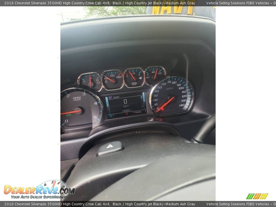 2019 Chevrolet Silverado 3500HD High Country Crew Cab 4x4 Black / High Country Jet Black/­Medium Ash Gray Photo #4