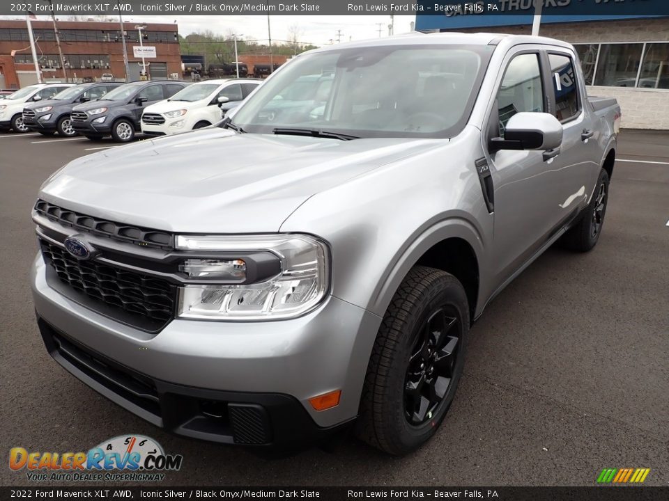 2022 Ford Maverick XLT AWD Iconic Silver / Black Onyx/Medium Dark Slate Photo #4