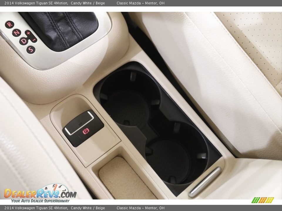 2014 Volkswagen Tiguan SE 4Motion Candy White / Beige Photo #14