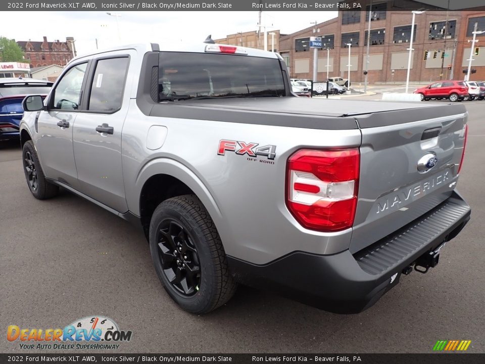 2022 Ford Maverick XLT AWD Iconic Silver / Black Onyx/Medium Dark Slate Photo #6