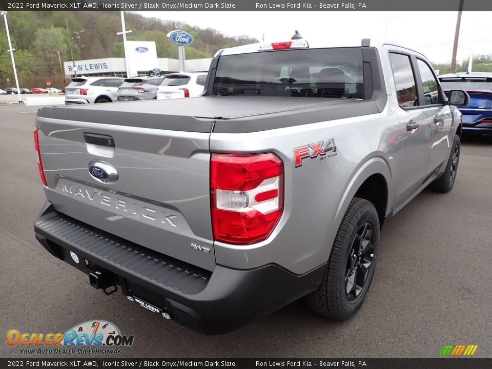 2022 Ford Maverick XLT AWD Iconic Silver / Black Onyx/Medium Dark Slate Photo #8