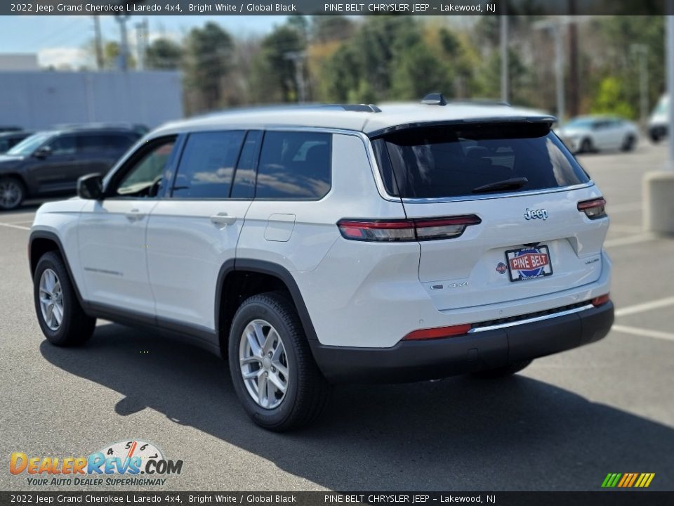 2022 Jeep Grand Cherokee L Laredo 4x4 Bright White / Global Black Photo #6