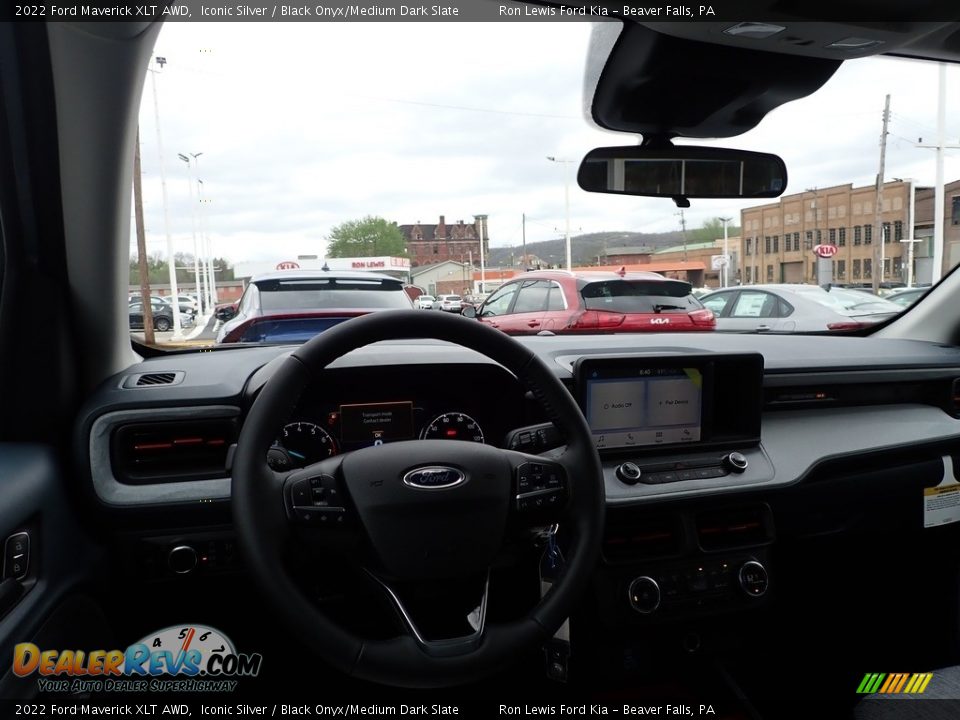 2022 Ford Maverick XLT AWD Iconic Silver / Black Onyx/Medium Dark Slate Photo #13