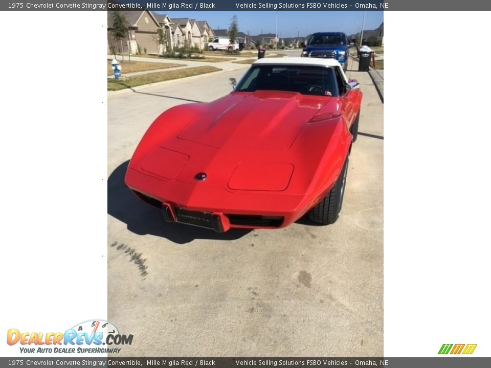 1975 Chevrolet Corvette Stingray Convertible Mille Miglia Red / Black Photo #5