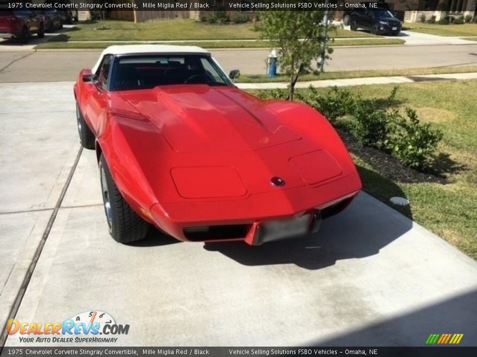 1975 Chevrolet Corvette Stingray Convertible Mille Miglia Red / Black Photo #10