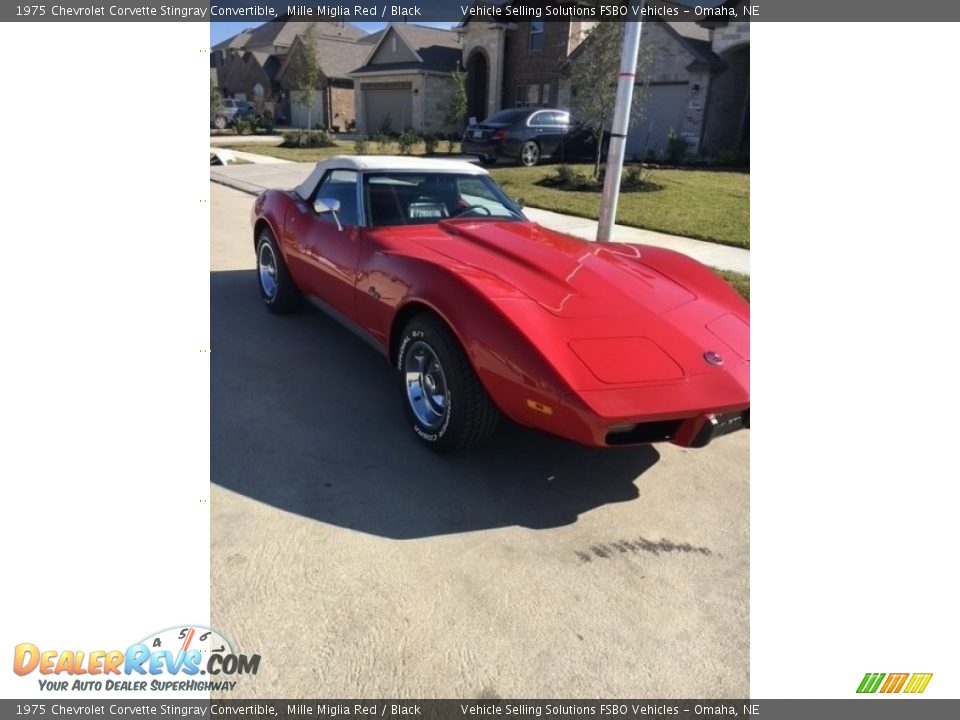 1975 Chevrolet Corvette Stingray Convertible Mille Miglia Red / Black Photo #11