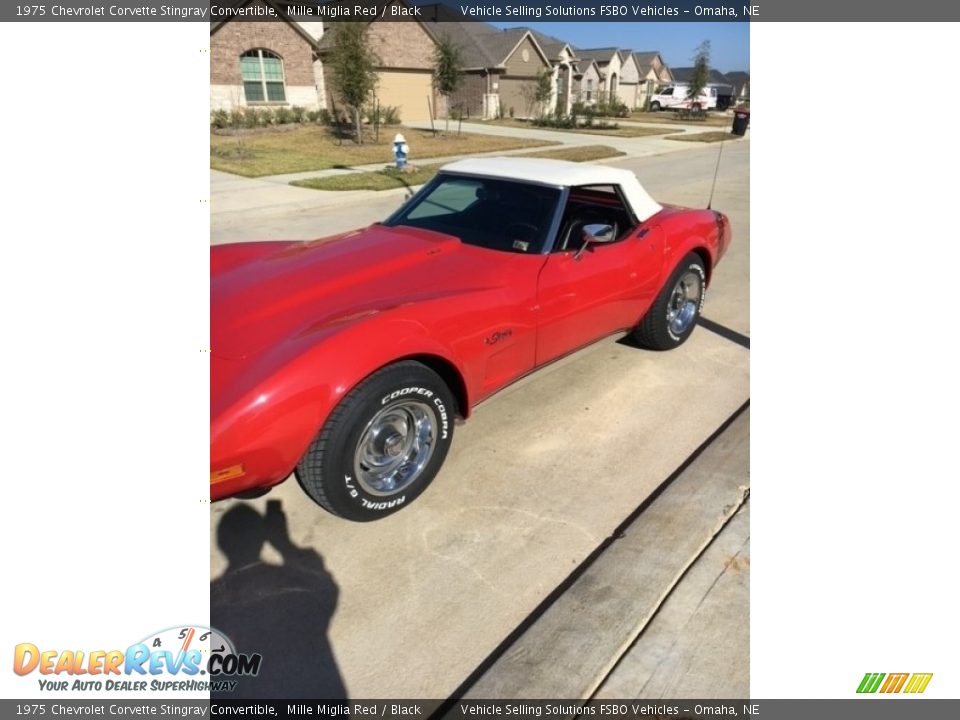 1975 Chevrolet Corvette Stingray Convertible Mille Miglia Red / Black Photo #12